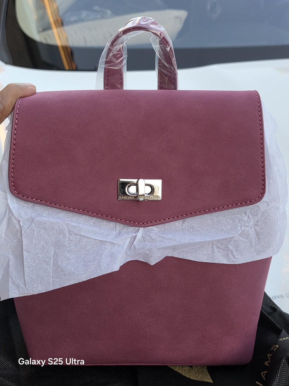 Mauve Top-Handle Crossbody Mini Backpack New By Vanessa Williams